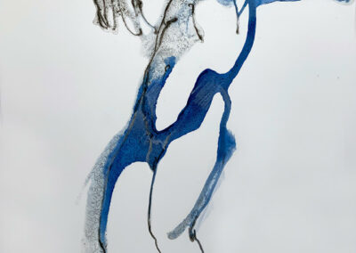 Jackie David - "Sans titre" - Encre et pierre noire sur papier (modèle vivant) - #galerie21 Toulouse
