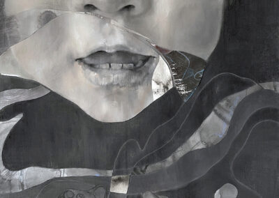 #jackiedavid #expressionnisme #figurativeart #portrait #noiretblanc