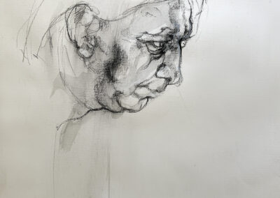 #jackiedavid #expressionnisme #figurativeart #portrait #noiretblanc